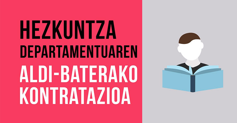 Hezkuntza departamentuko aldi-baterako kontratazio sistema (2020-2022)