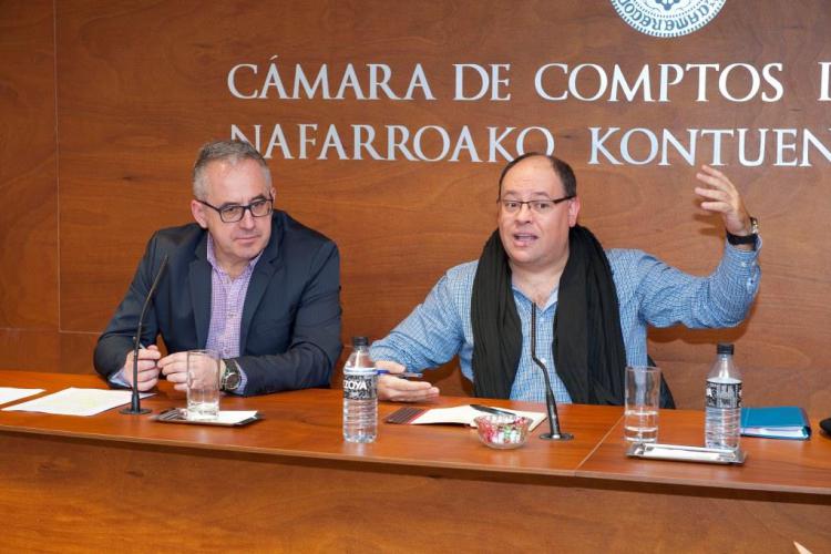 Igor Ijurra, en los Encuentros de la Cámara de Comptos