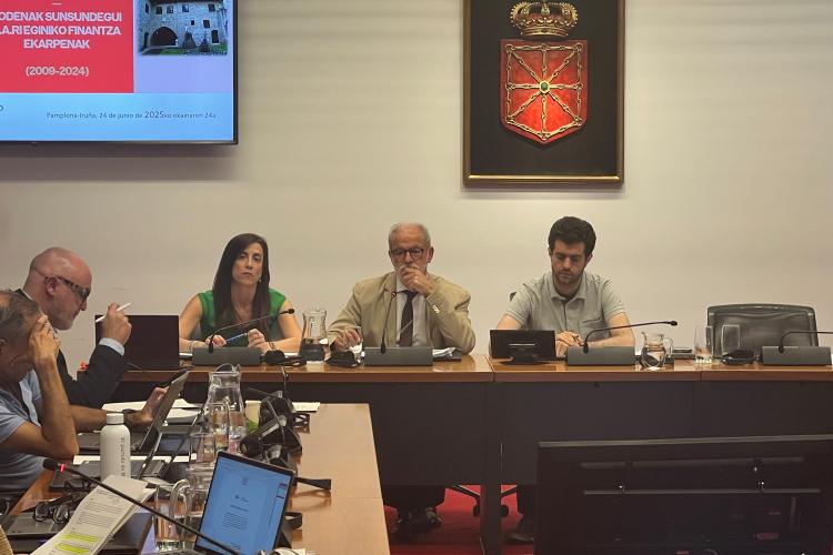Imagen de la comisión celebrada esta tarde en el Parlamento.
