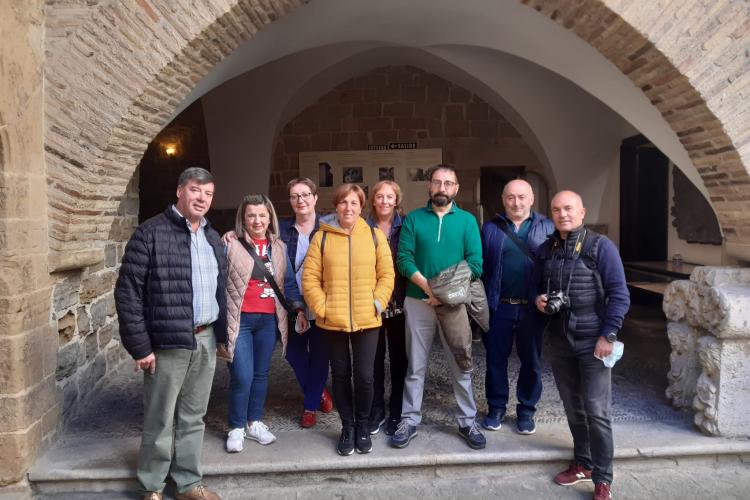 Helio Robleda y sus amigos de El Bierzo, en la Cámara de Comptos